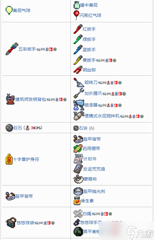 泰拉瑞亞工匠作坊能合成什么