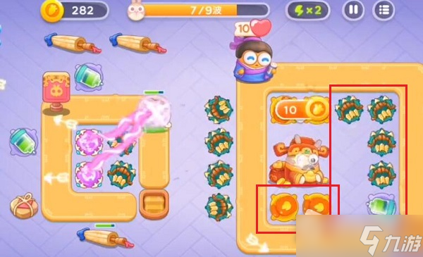 《保卫萝卜4》白萝卜传奇第10关满星攻略