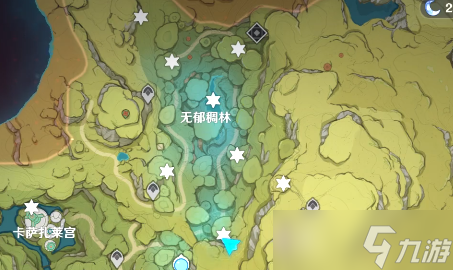 原神3.0版本无郁稠林草神瞳位置