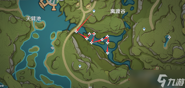 原神月莲采集路线图