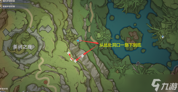 原神月莲采集路线图