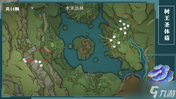 《原神》树王圣体菇采集路线一览