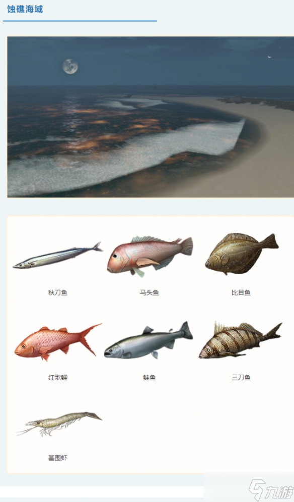 《明日之后》海洋版本海域鱼种分布地点 海域鱼种分布地点攻略