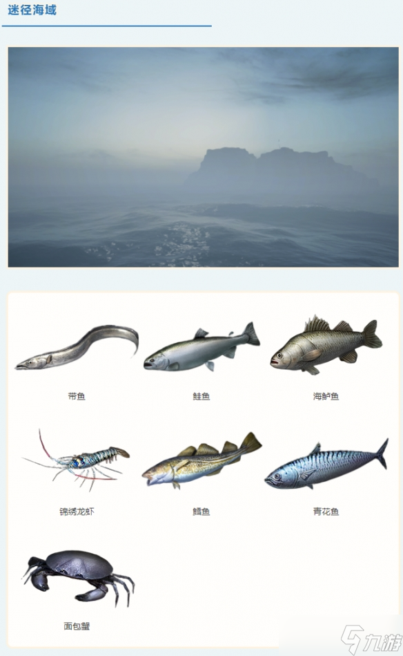 《明日之后》海洋版本海域鱼种分布地点 海域鱼种分布地点攻略