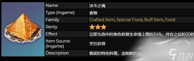 《原神》决斗之魂食谱获得方法
