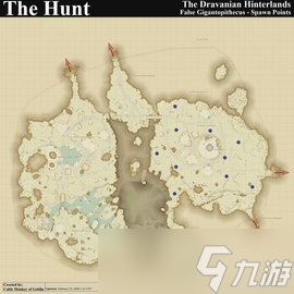 ff14龙堡内陆低地地区狩猎B怪刷新点一览