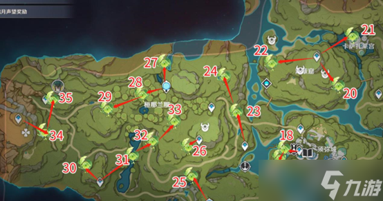 原神3.0草神瞳位置分布图全