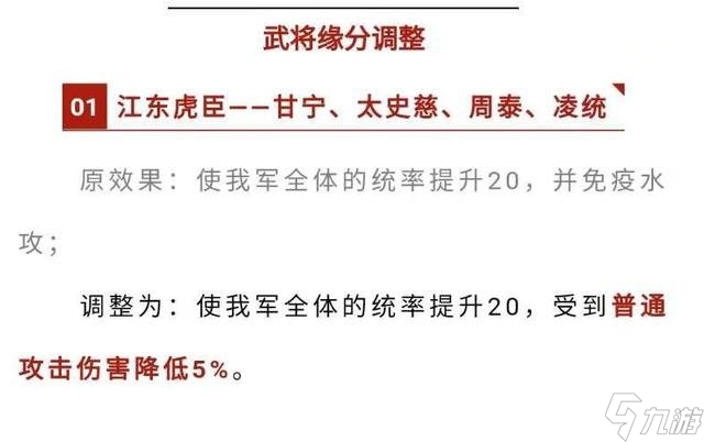 《三国志战略版》武将缘分调整了什么 武将缘分调整介绍