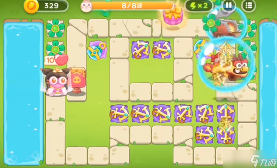 保衛(wèi)蘿卜4白蘿卜傳奇第21關(guān)攻略