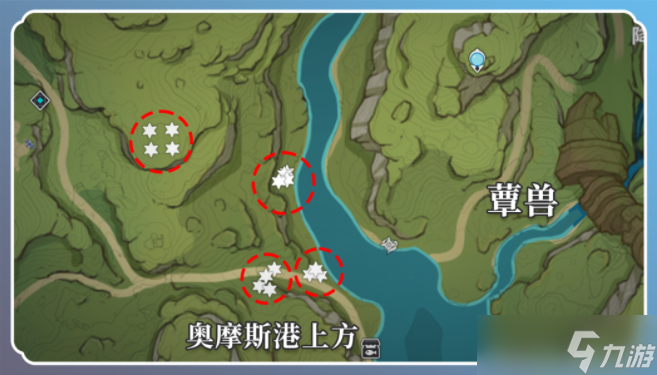 原神蕈兽孢子采集线路