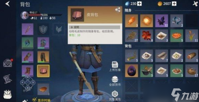 冰原守卫者道具怎么收纳