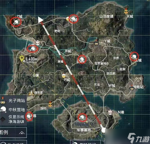 《和平精英》中秋打卡点2022