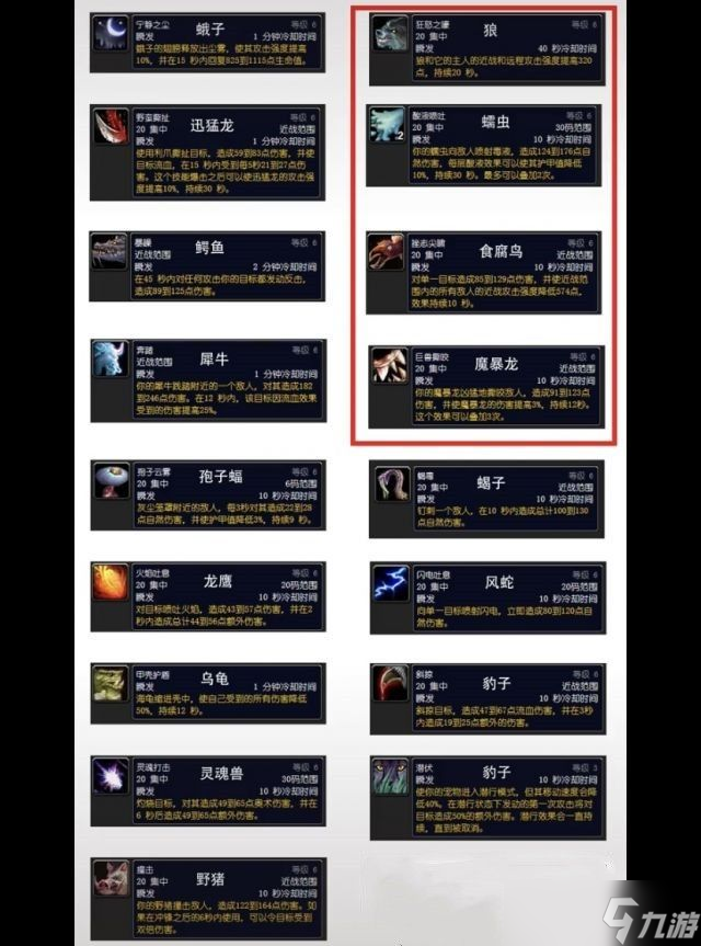 魔兽世界怀旧服wlk前夕猎人宝宝选择推荐 怀旧服wlk前夕猎人宠物哪个好