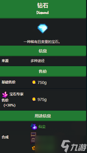 《星露谷物語》鉆石作用介紹