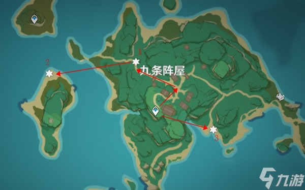 《原神》稻妻狗粮收集路线规划