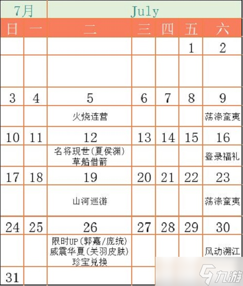 《乱世逐鹿》活动顺序表2022最新
