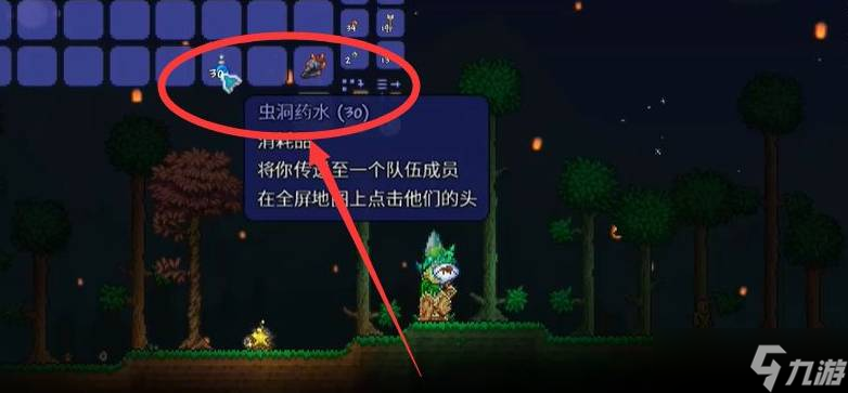 《泰拉瑞亚》虫洞药水怎么用