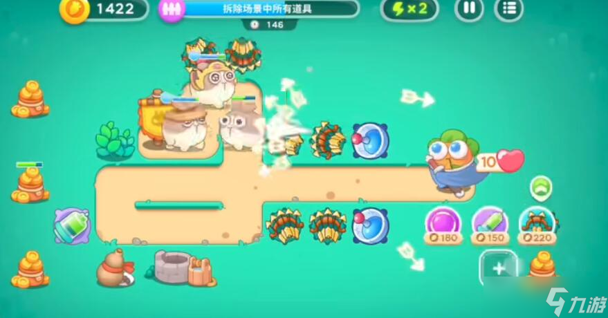 保卫萝卜4喜乐月饼节第11关攻略