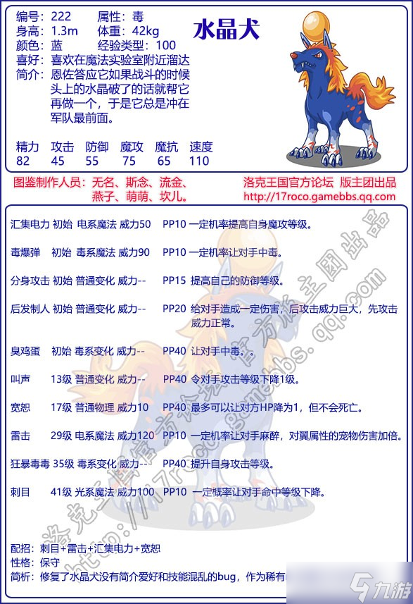 《洛克王国》水晶犬技能配招推荐