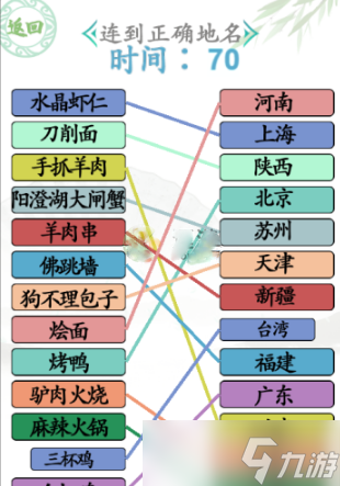 《汉字找茬王》连到正确地名通关攻略