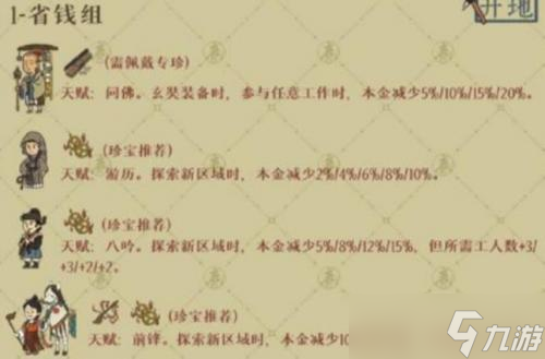 江南百景图绍兴府开荒角色怎么选