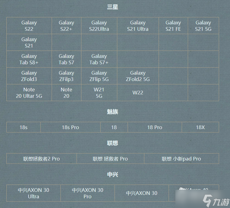 《逆水寒手游》支持測(cè)試機(jī)型介紹