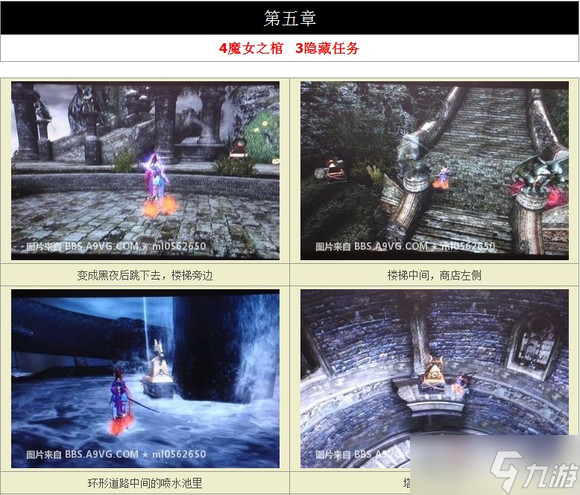 《猎天使魔女1》中文版第五章隐藏任务触发位置