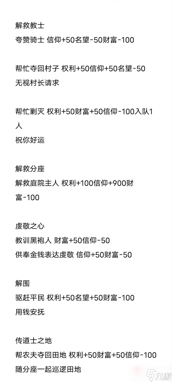 《环形战争》事件选择奖励攻略大全