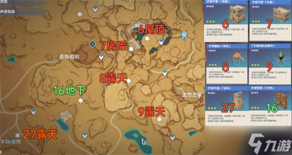 《原神》3.1须弥沙漠奇馈宝箱全收集攻略