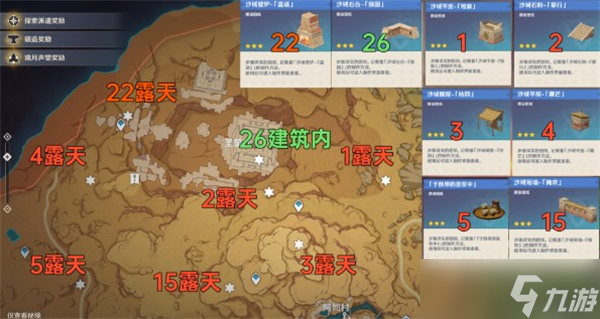 《原神》3.1须弥沙漠奇馈宝箱全收集攻略