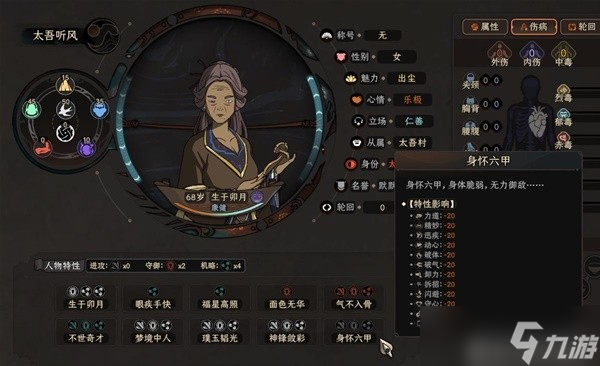 《太吾绘卷》正式版特质遗传及轮回台育种方法