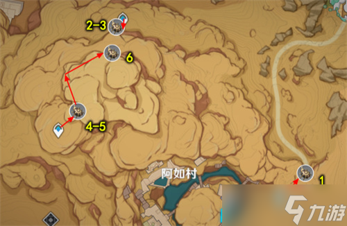 原神圣金虫采集路线图