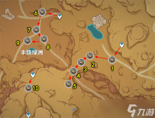 原神圣金虫采集路线图