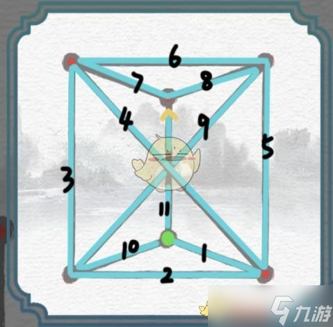 《一字一句》一笔画一笔连上所有的点攻略大全