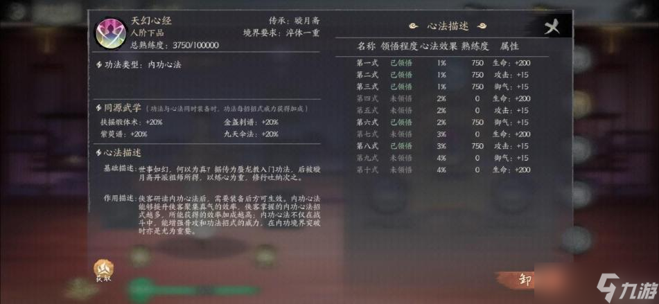 千古江湖梦弟子功法搭配攻略
