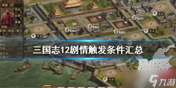 《三国志12威力加强版》剧情触发条件是什么 剧情触发条件汇总