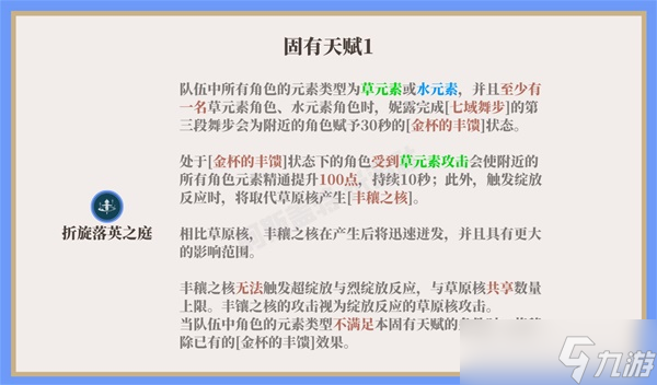 《原神》妮露培养一图流 妮露天赋机制解析与出装、队伍搭配推荐