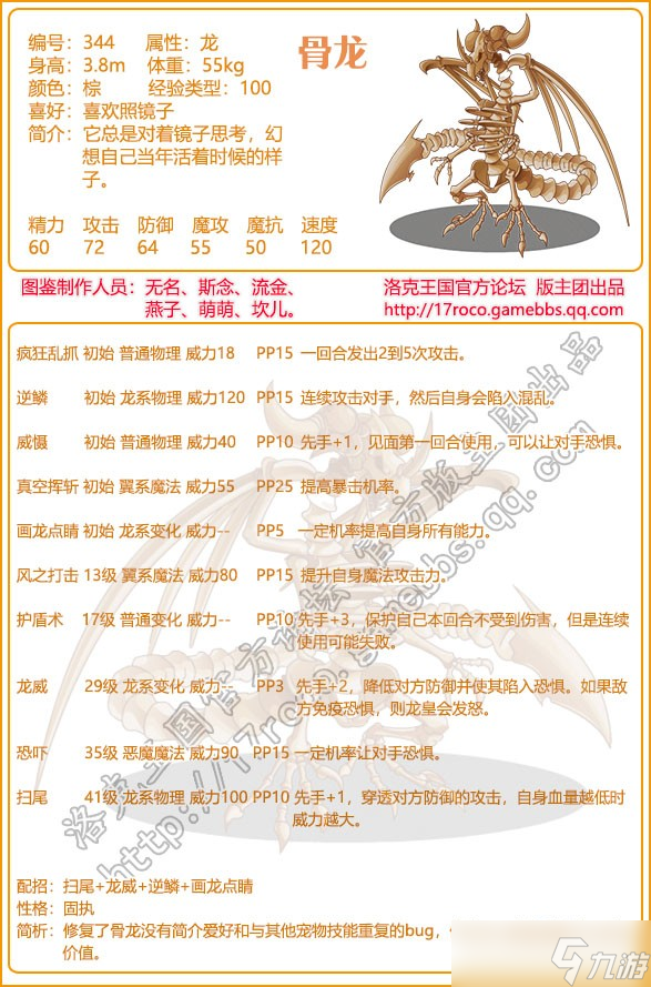 洛克王国骨龙技能搭配推荐