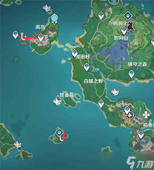 原神钓鱼点有哪些-钓鱼点位置分布图