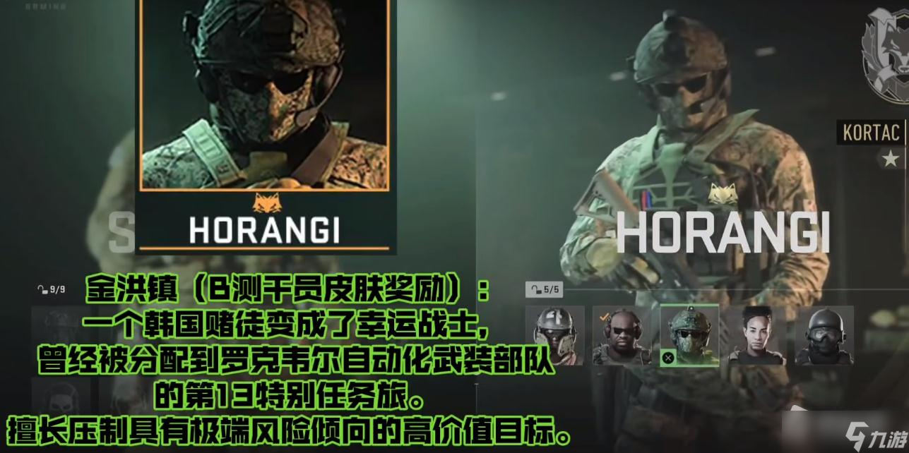 《使命召唤19》特战兵HORANGI背景介绍