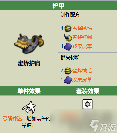 Grounded蜜蜂护肩制作配方是什么