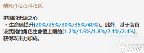 原神磐岩结绿属性大全