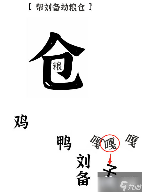 《文字進(jìn)化》幫劉備劫糧倉(cāng)通關(guān)攻略