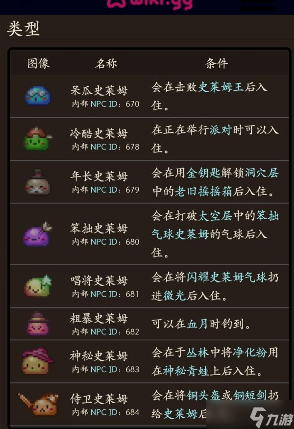 《泰拉瑞亚》1.4.4新增了哪些NPC 1.4.4城镇史莱姆介绍