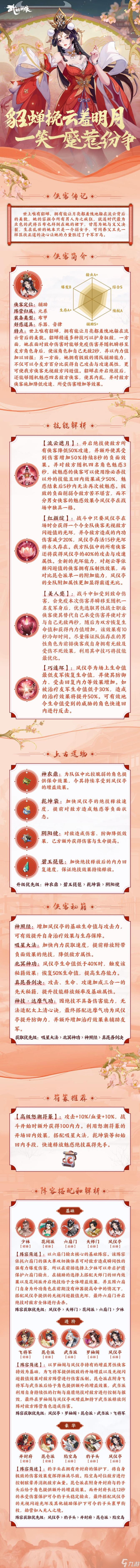 《武林闲侠》貂蝉技能强度解析