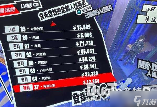 女神異聞錄5皇家版合成圖鑒不全怎么辦 p5r滿圖鑒方法