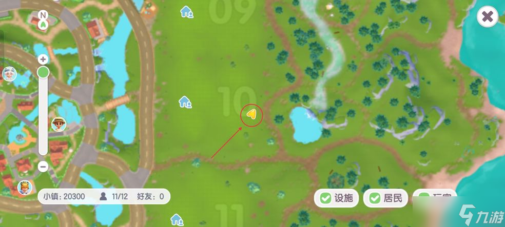 心动小镇雨中人朵朵位置 心动小镇朵朵在哪