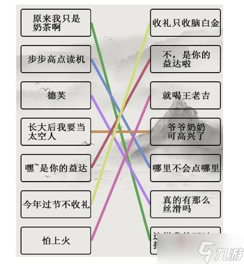 《文字的世界》四道连线题通关攻略