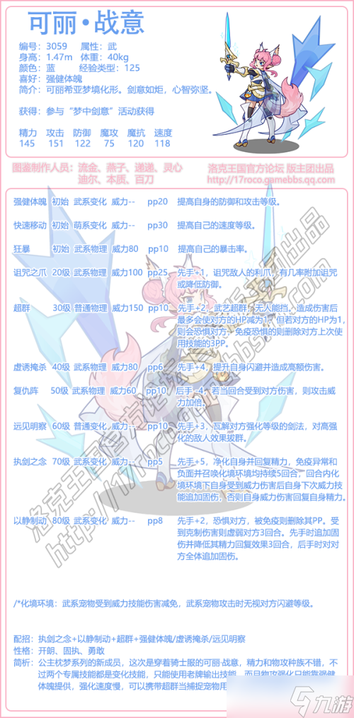 洛克王国可丽战意怎么配招-可丽战意技能搭配推荐