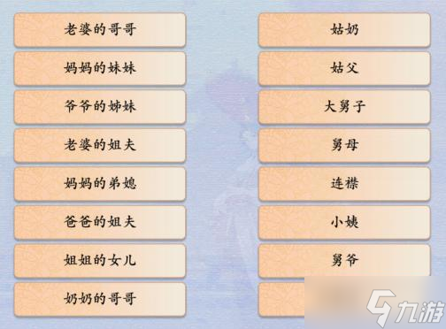 汉字神操作亲戚关系图文通关攻略